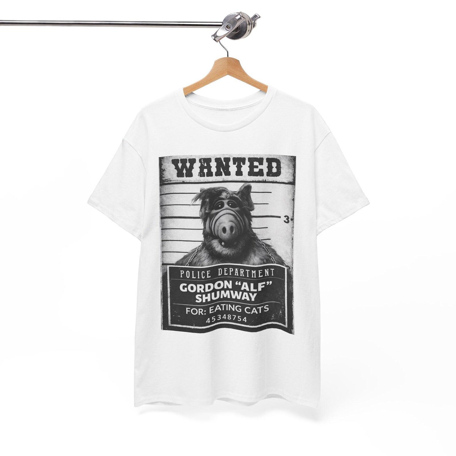 Mugshot Wanted Poster T shirt | Retro TV Alien Shirt 3XL