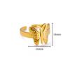 Irregular Geometric Glossy Stainless Steel Open Rings For Women Minimalist Gold Adjustable Wedding Ring Female Jewelry