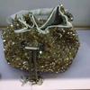 2026 Womens Crystal-Embellished Crossbody Bag Fringe Detail Small Square Shoulder No Top Handle