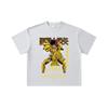 260 GSM Double Yarn 32 Count 100% Cotton Saint Seiya V23 Libra Print Unisex Heavy Cotton T Shirt