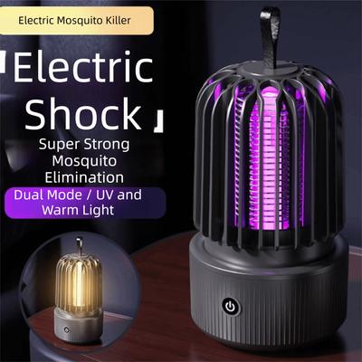 2-in-1 Insektenvernichter Tragbarer Elektrischer Stromschlag Mückenvernichter Elektrische Mückenlampe Outdoor