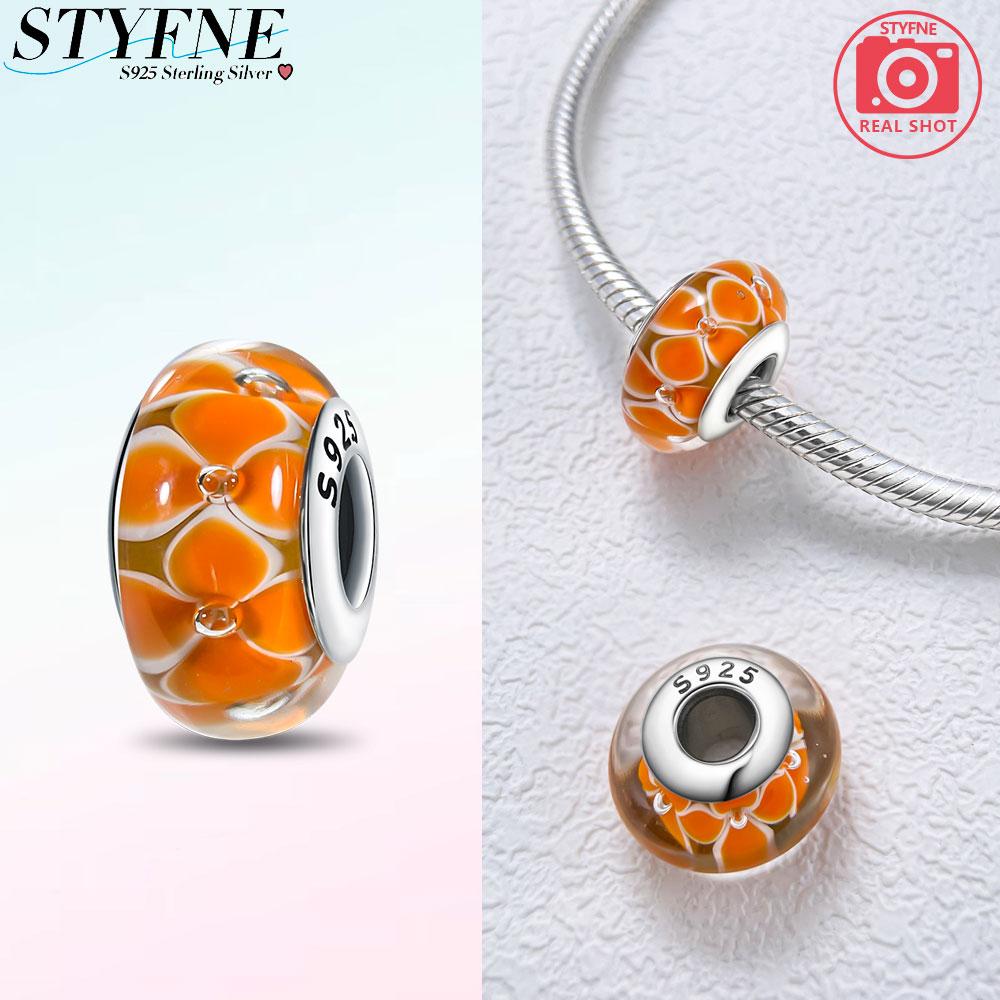 Peculiar Murano Glass Bead Butterfly Colorful Starry Sky Beads Fit Bracelet Women Diy Gift Murano Accessories Jewelry
