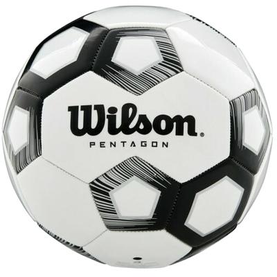 Wilson Pentagon Fußball, Unisex, weiß