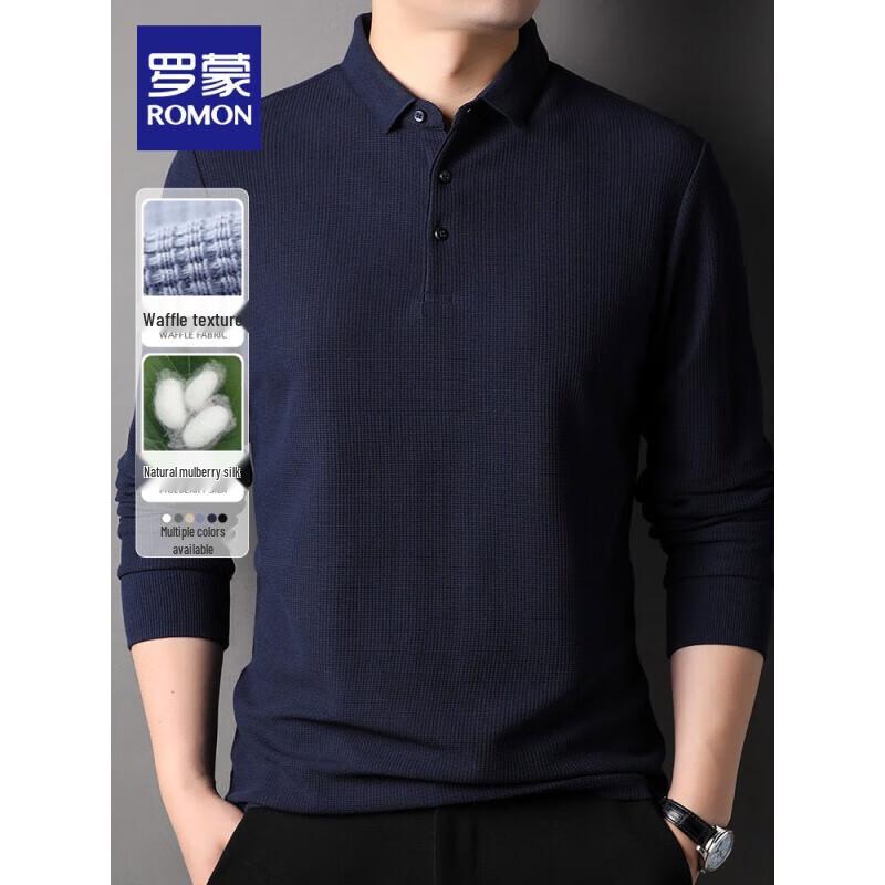 

ROMON Men s Polo Neck Knit Sweater 3XL