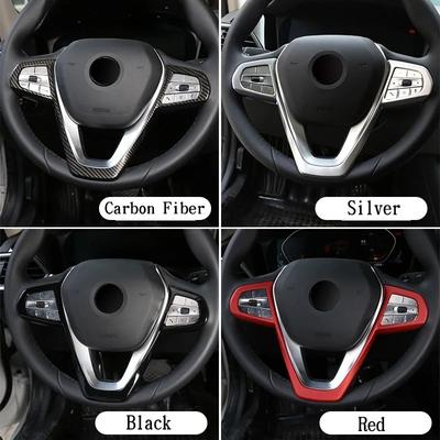 For BMW 3 5 7 Series X3 X5 X7 G05 G07 G11 G12 G20 G30 - 6 Series GT ABS Steering Wheel Frame Trim Car Accessories