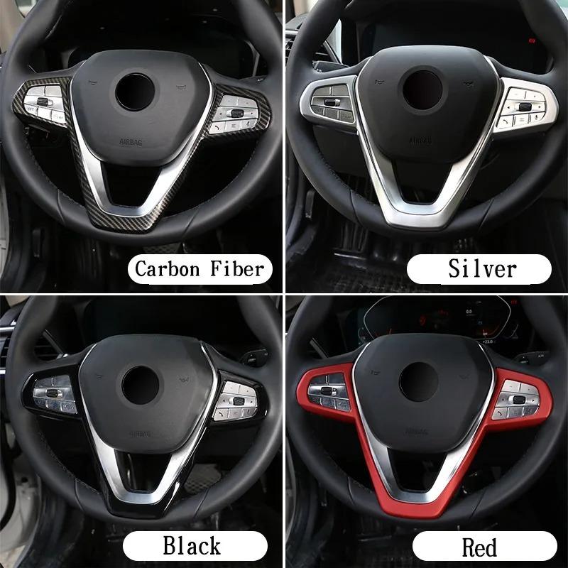 For BMW 3 5 7 Series X3 X5 X7 G05 G07 G11 G12 G20 G30 - 6 Series GT  ABS Steering Wheel Frame Trim Car Accessories
