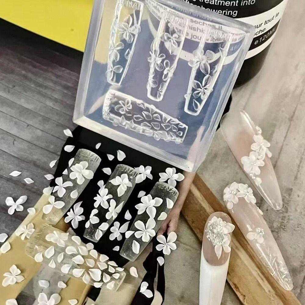 DIY Nailart Mold Silicone Petal Nail Design Resin Molds Creative 3D Flowers Nail Mold Nail Tools