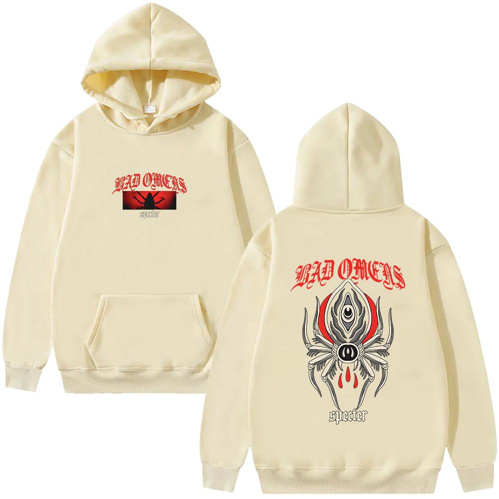 Bad Omens Spider Hoodie Bad Omens New Graphic Print Pullovers Retro Fashion Clothes Unisex Casual Long Sleeve Sweatshirtsv