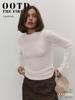 Cashmere Wool Round Neck Pullover Sweater for Women, Summer Autumn New Style Comfortable Knit Base Layer See-Through Sweater
