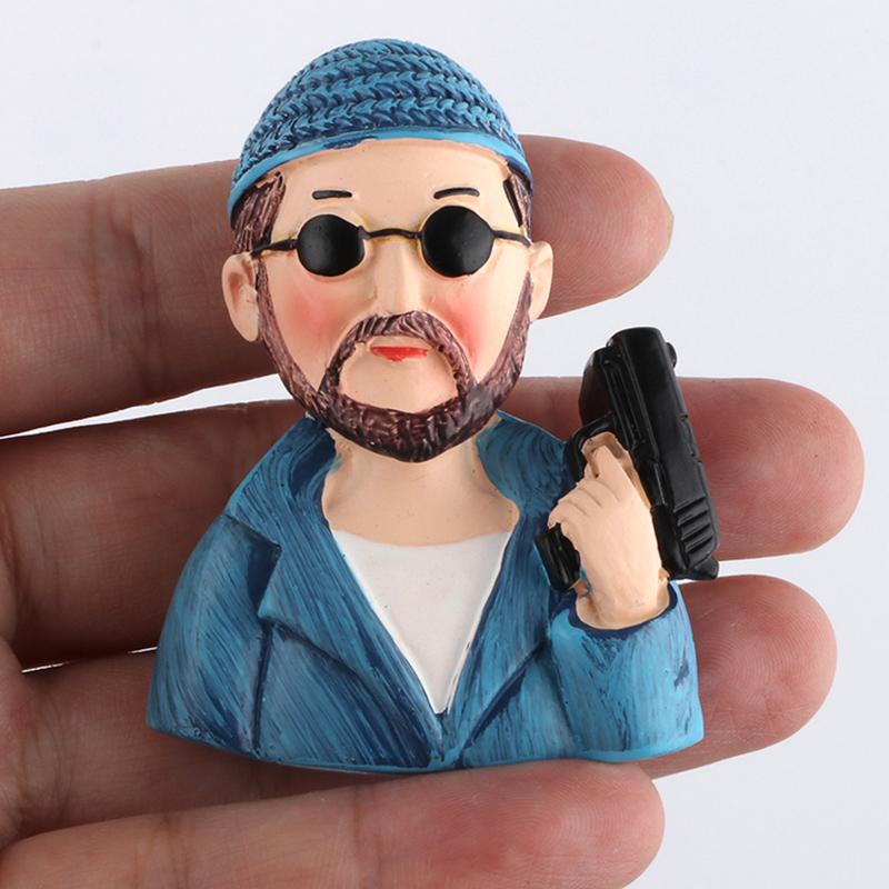 Ce tueur n'est pas trop froid. Le réfrigérateur a des autocollants magnétiques créatifs de dessin animé, des autocollants magnétiques en résine, des aimants en fer 3D