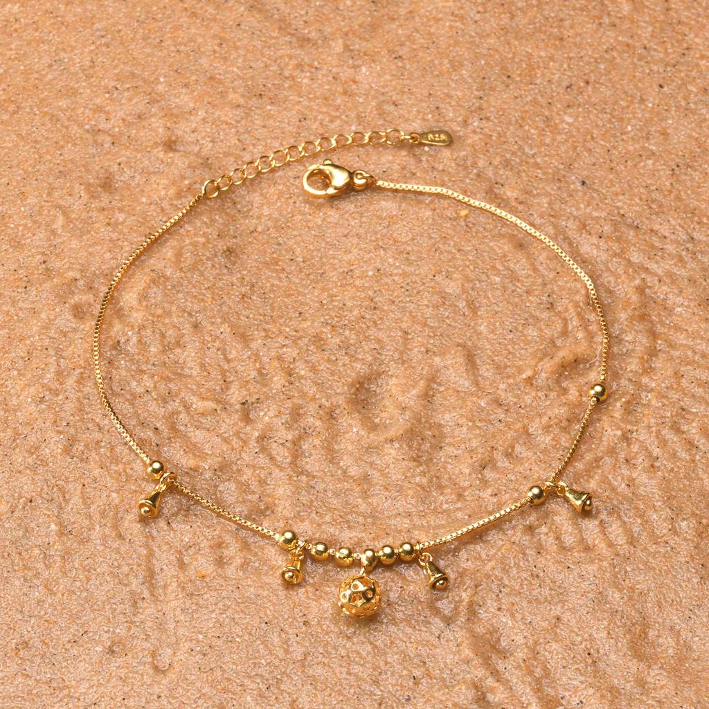2026 Modyle Stainless Steel Bell Female Anklets Foot Jewelry Leg Bracelet on Foot Ankle Bracelets For Women Leg Chain Gifts
