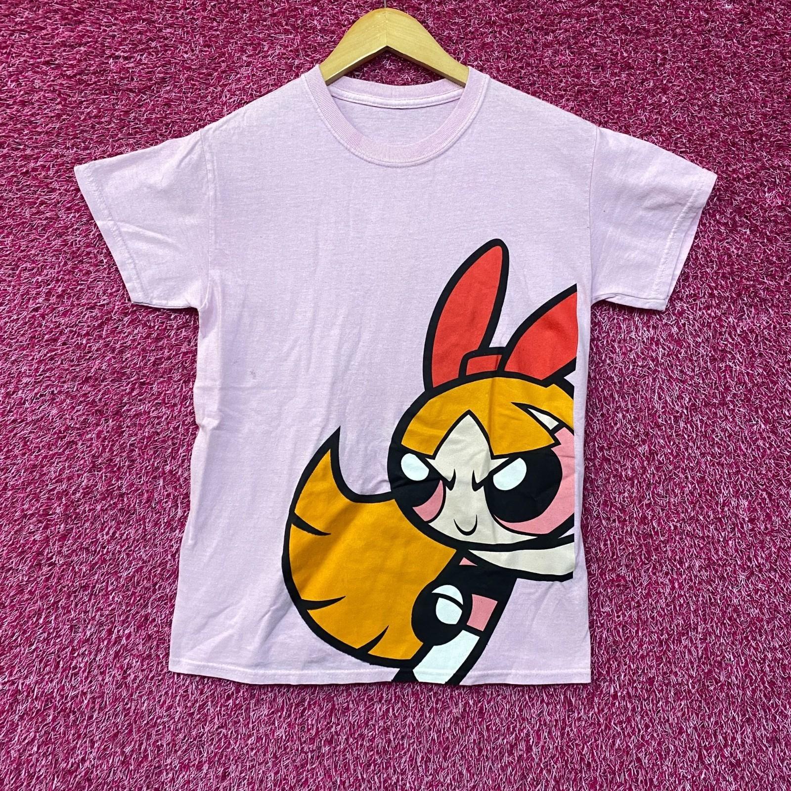 The Power Puff Girls Blossom Pink Cartoon T-Shirt Small S