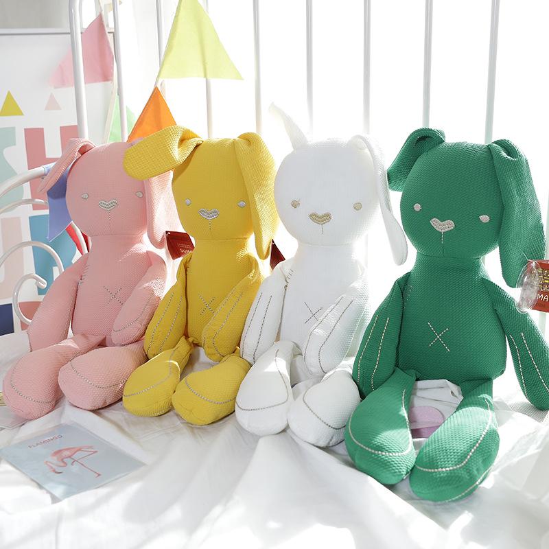Rabbit Cartoon Comfort Doll Bunny Plush Toy Perfect For Soothing Newborns Baby