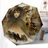 1pc The Lord of the Rings Automatic Folding Umbrella with 8-Rib Compact & Lightweight Design, Self-Opening/ Closing057