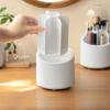Rotating Makeup Brush Storage Box Portable Multifunction Dust Proof Desktop Organizer Lipstick Shadow Cosmetic Holder