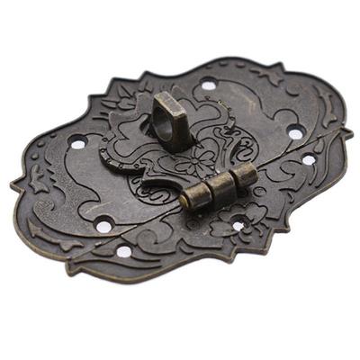 1 Stück Vintage antike Holzkiste Schmuck Geschenkbox Dekor Haspe Latch Haken Hardware