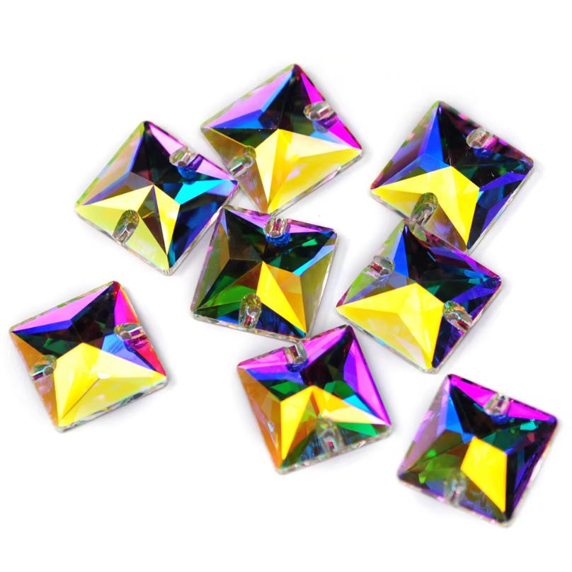 Crystal AB Mix DIY Craft Supplies Needlework Sewing Gemstones Flatback Glass Strass Crystals Rhinestones For Clothing