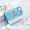 New Chain Girl Shoulder Bag Korean Contrasting Girl Crossbody Bag Fashionable Sequins Decorated Exquisite Pendant Sewing Thread