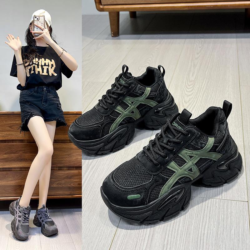 Daddy shoes women's light and small trend 2025 autumn new platform women's shoes heightened versatile casual sports shoes