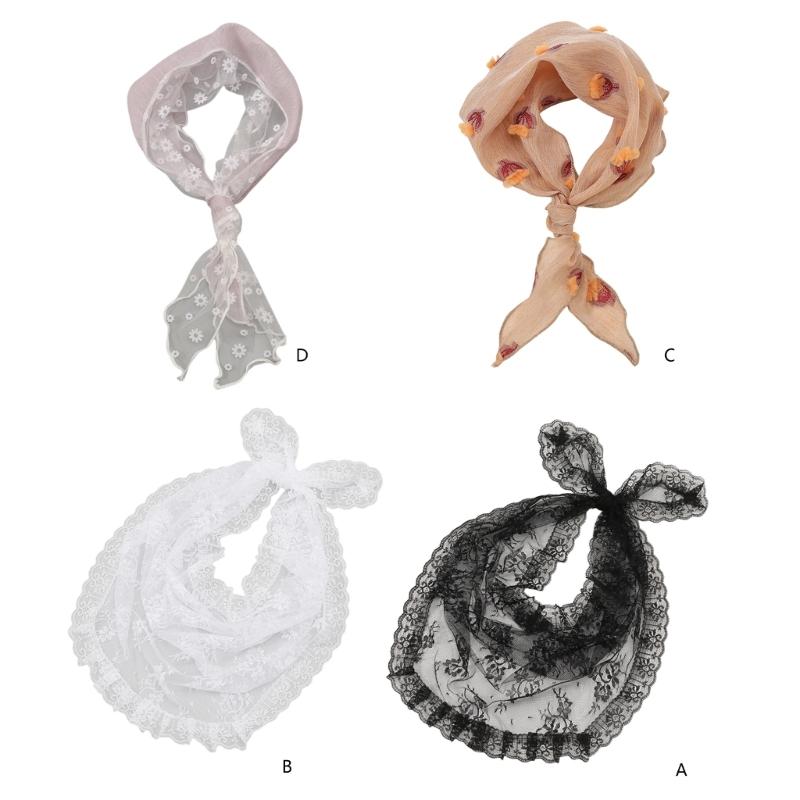 Fashionable Women's Small Silk Scarf Lightweight and Breathable Headwrap Scarf Comfortable Kerchief for Daily Wear