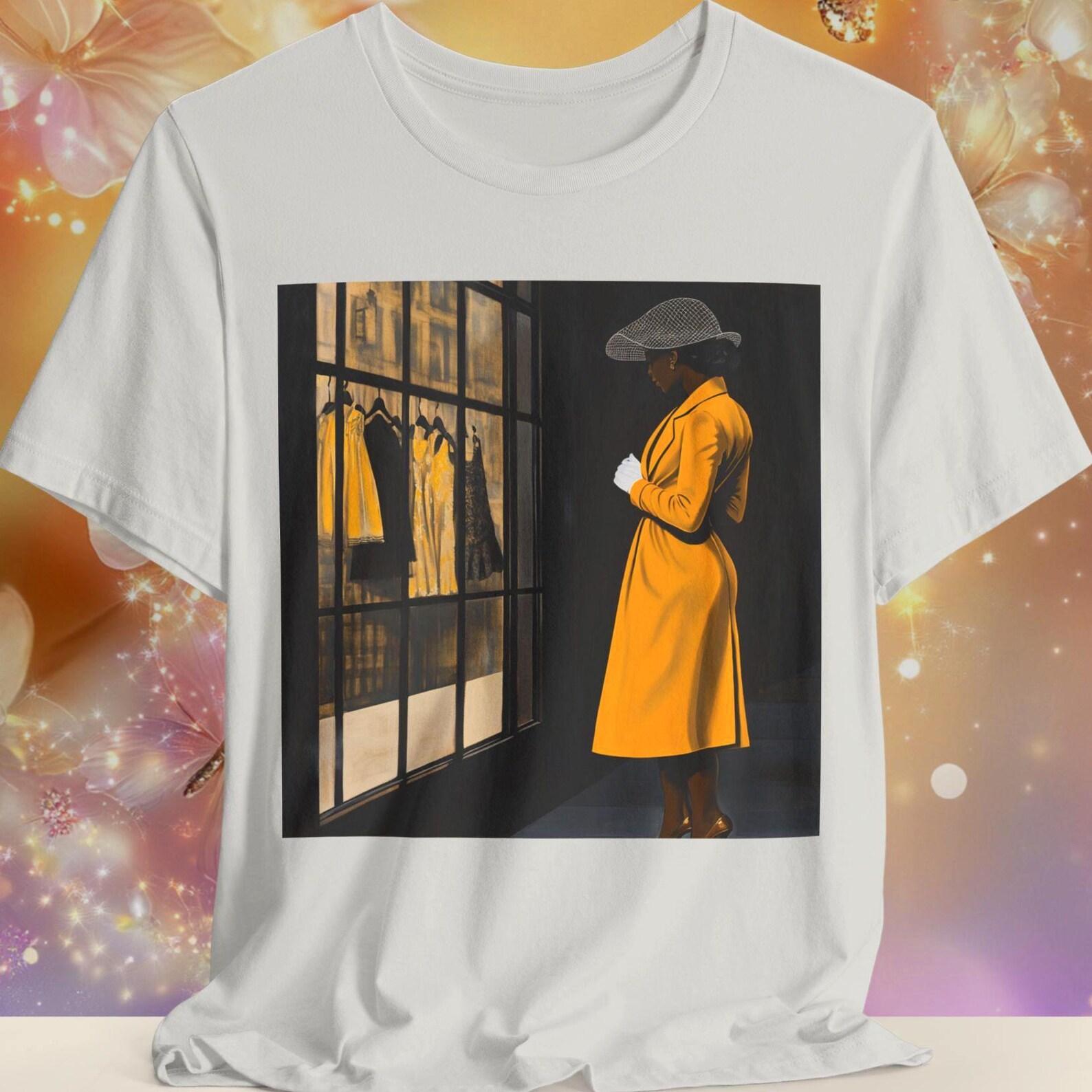 Vintage Black Woman Fashion Tee | Afrocentric Apparel | Afrocentric Elegance Apparel | Retro Boutique Graphic | Bella Canvas Sizes XS to 5XL XL