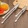 Stainless Steel Food Tongs for Buffet BBQ Long Handle Non-Slip Food Clips Rust-Proof Dishwasher Safe Kitchen Utensils for Seafood Bread Vegetables