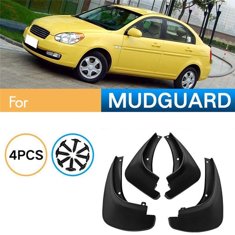AA92-4PCS Car Mudguard Mud Flaps Splash Mud Guard Fender For Accent 2006-2010 Car Accessories