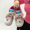 Dopamine Star Platform White Shoes Girls Design Shoes Spring New Versatile Skateboard Shoes