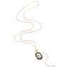 Elegant 18K Gold Vintage Stainless Steel Geometric Oval Jewelry Set