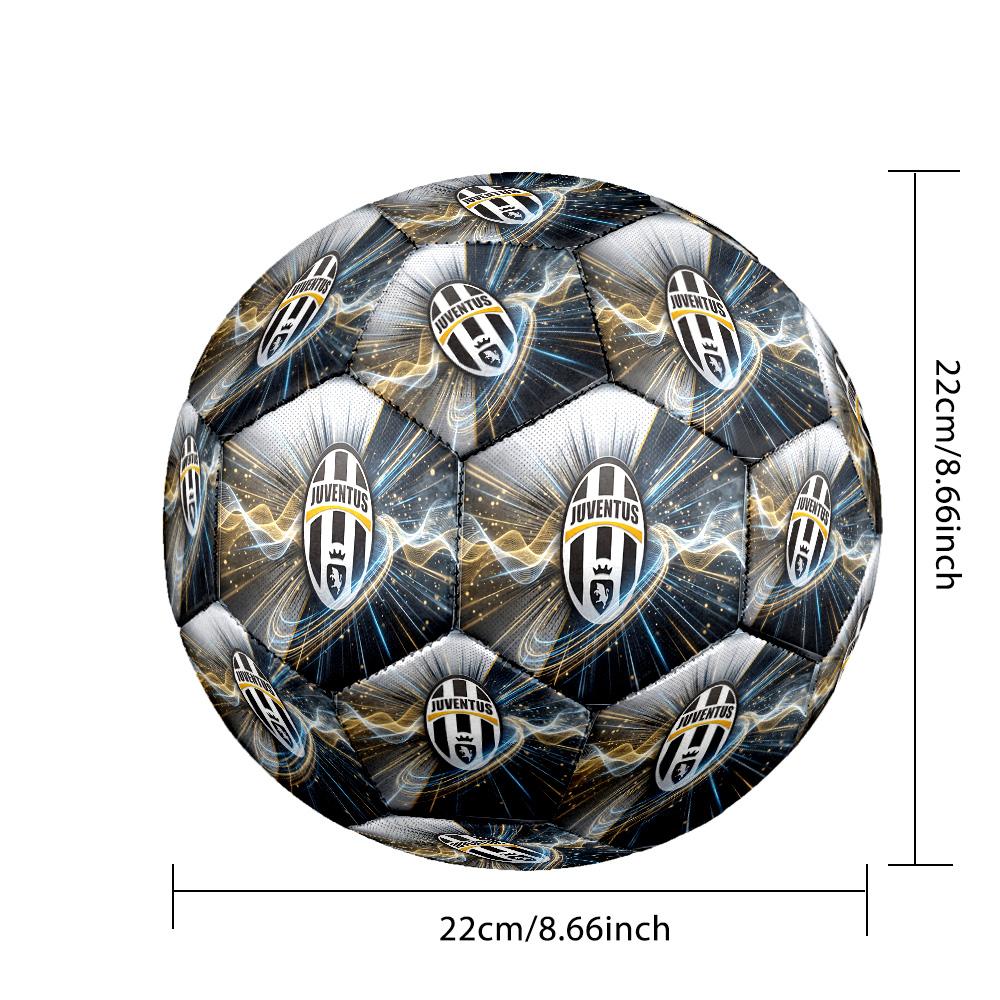Pallone da calcio a tema Juventus FC Taglia 5 Pallone da calcio Tocco Morbido Pallone da calcio Professionale per Allenamento per Sport all'Aperto