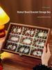 Wooden Beaded Bracelet & Jewelry Storage Box - Large Capacity, Dustproof Display for Crystal Bangles, Bracelets, Rosaries, and Pendants.