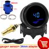 HD 52mm Digital Water Temperature Gauge Car Racing Modification 40~150 Celsius Temp Meter With Sensor Adapter 1/8NPT Thermometer