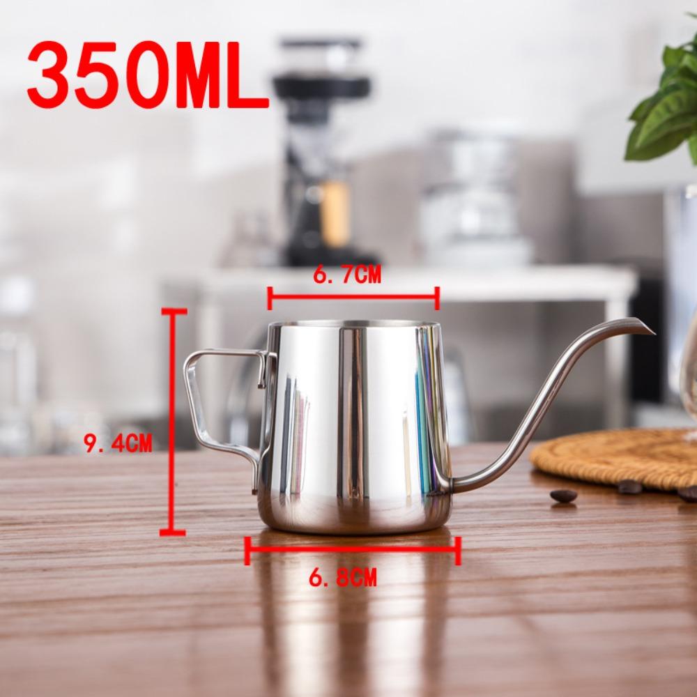 304 Stainless Steel Teflon Pour Over Kettle Thickened Drip Coffee Pot for Hang-on Coffee Bag Brewing KFS-0020