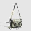 Vintage Women Flap PU Leather Shoulder Bags  Fashion Green Crossbody Bags Fall Winter Commuter Underarm Bags Casual Handbags