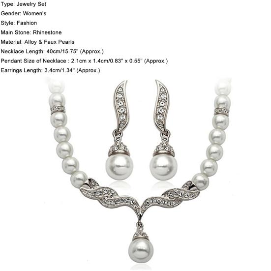 Jewelry Set Lightweight Unique Shape Alloy Unique Necklace Earrings Set for Party