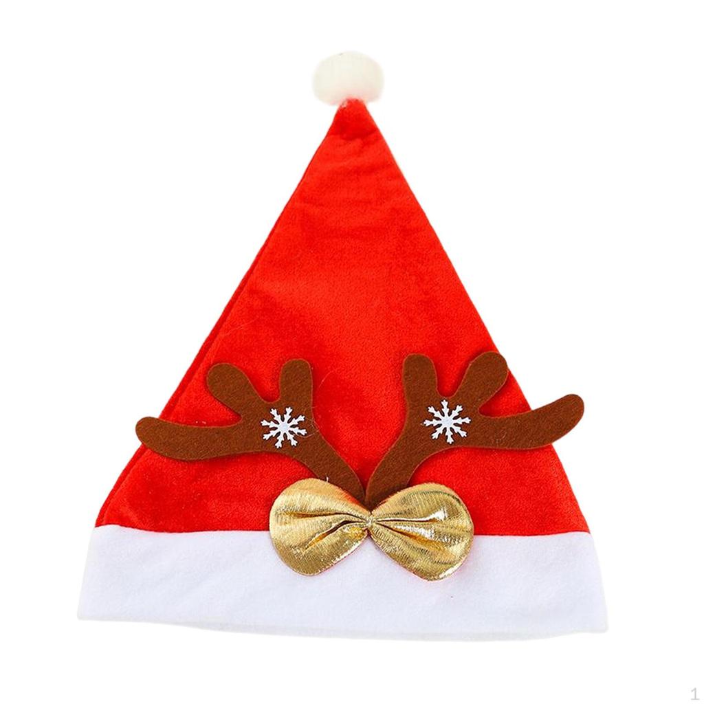 Hat Photo Prop Fancy Dress Headwear Costume Red Santa Claus Xmas Cap for Adults Stage