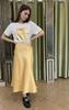 Satin Skirt MZR 20470 S Golden Color