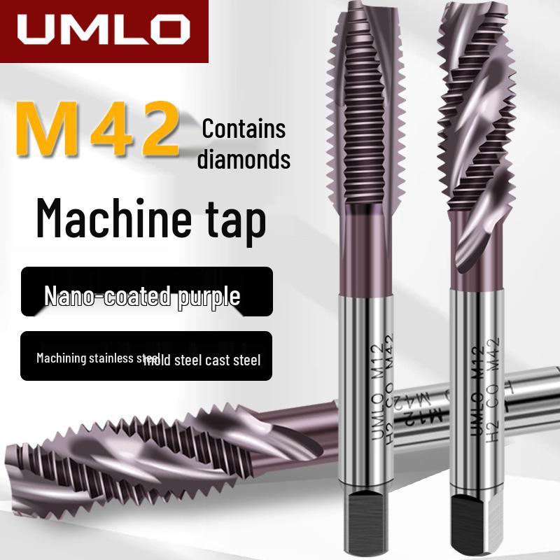 Nano-Coated Spiral Point Cobalt Tap for Stainless Steel, Sizes M3-M12