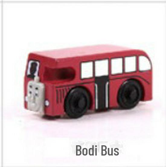 Children's Wooden Toy Train Head Cake Decoration - YB02