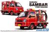 Aoshima Bunka Kyozai The Model Car Series 119 Subaru TT2 Sambar Fire Engine 2011 Plastic Model 1/24 No.