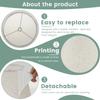 2Pcs Table Lamp Shade Linen Fabric Lampshade With Spider Fitter Detachable Barrel Shape Lamp Shade for Home Living Room Bedroom