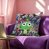 Cute KKeroro Square DoubleSided printed Pillow Case Bedroom Bedside Pillow Sofa Cushion Cover