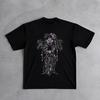 Hot Sale Death Note Inspired Gothic Cross And Roses Anime T-Shirt Unisex Fashion T-Shirt Hip Hop Streetwear Oversized T-Shirt