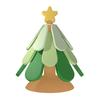 Christmas Tree Silicone Trivets Heat Resistant Pot Holders with Suction Base Festive Tabletop Ornaments Holiday Kitchen Decor