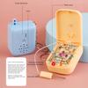 Electric Maze Keychain Toy Sound And Light Interaction Mini Puzzle Game Cute Cartoon Style Portable Decompression Tool Gift for Kids Boys