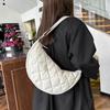Quilted Plaid Women's Hobos Shoulder Bags Travel Shopping Ladies Crossbody Bag Large Capacity Nyl Female Handbags Purse