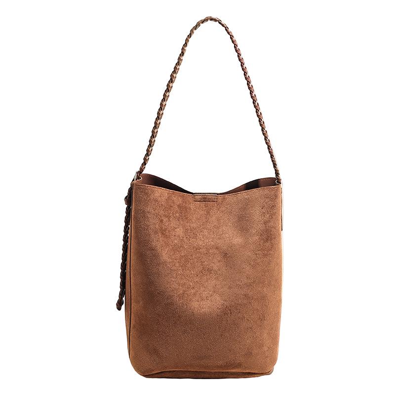 

Женская сумка-тоут в стиле ретро-минимализм, осень 2025: Текстура высокого класса с вариантами ношения на плече и через плечо, дизайн «мать-ребенок» светло-коричневого