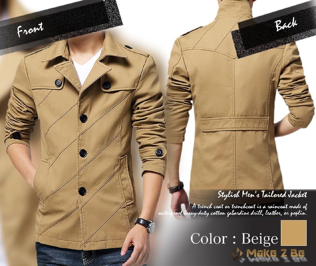 Tailored Jacket Stylish Coat Outerwear Business Casual Suit Jacket Blazer Cotton Terrace Jacket Spring Autumn Winter Cold Protection Slim MA02 Men's