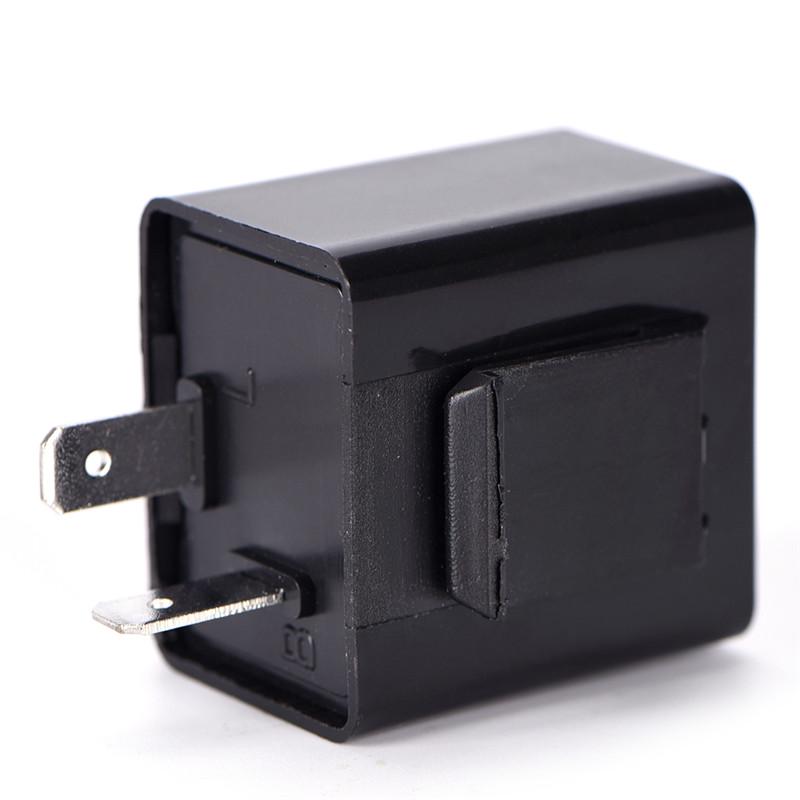 12V 2 Pin Motorcycle Blinker Adjustable Led Flasher Relayturn Signal Indicator