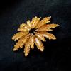 Medieval Style Sunflower Girl Exquisite Hollow Fireworks High-end Brooch